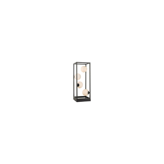 Ensio 4-Light Table Lamp Matt Black with Opal Glass