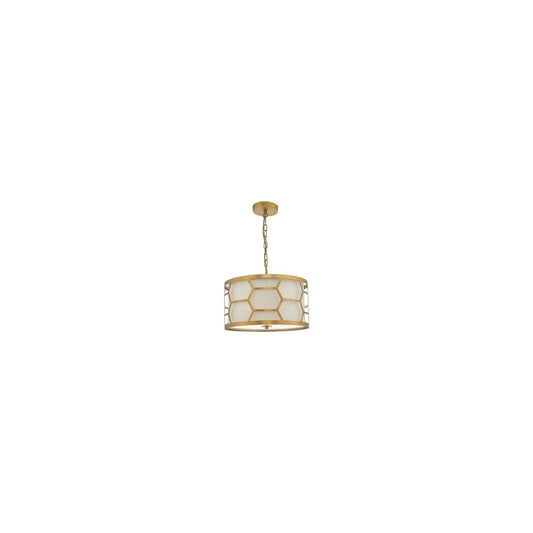 Epstein 3-Light Pendant Gold & Ivory