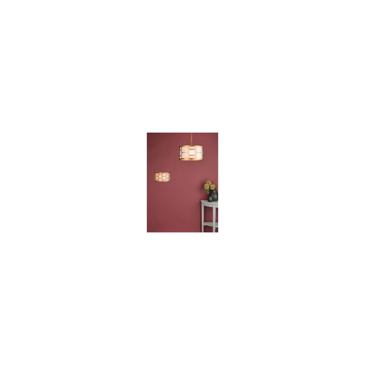 Epstein Wall Light Gold & Ivory