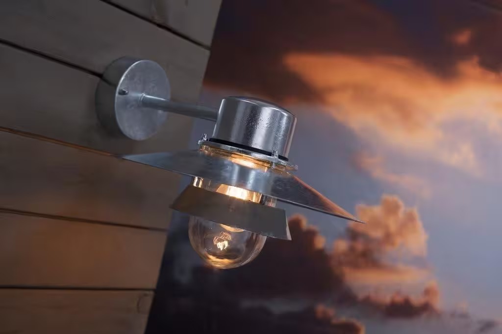 Virum Outdoor Wall Light Galvanized