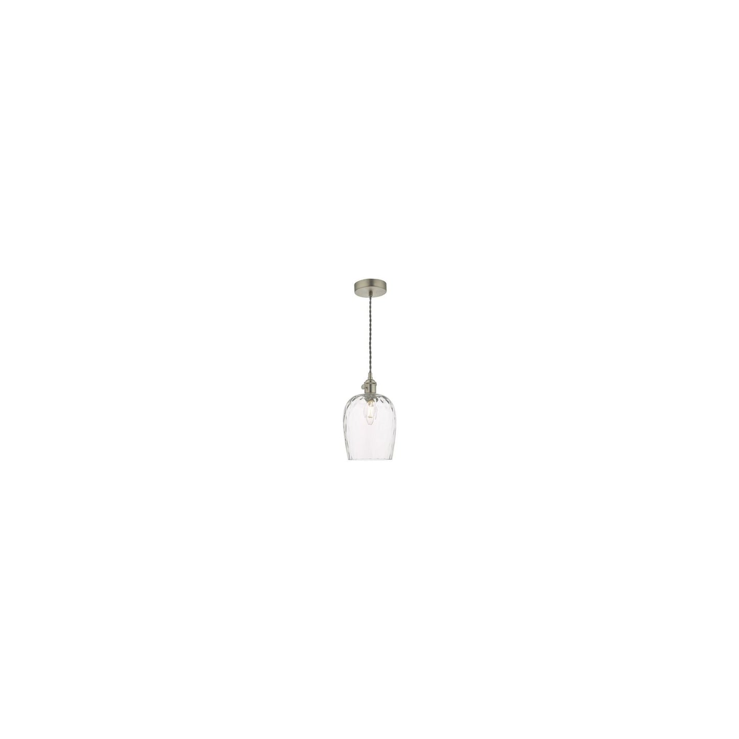 Hadano 1-Light Pendant Dimpled Glass