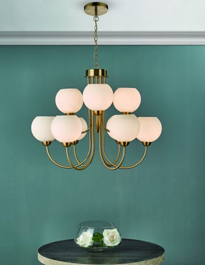 Dar Indra 9-Light Chandelier