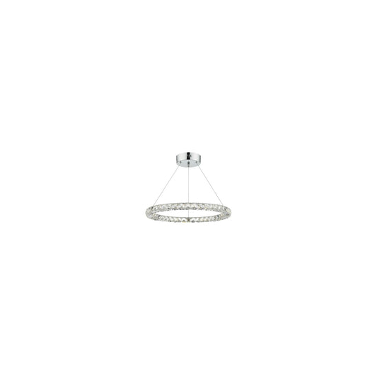 Roma Dimmable LED Crystal Pendant Chrome