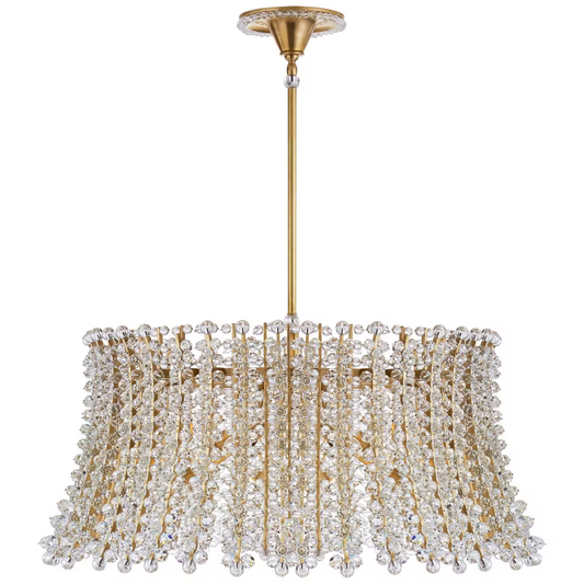 Serafina Large Drum Pendant with Crystal