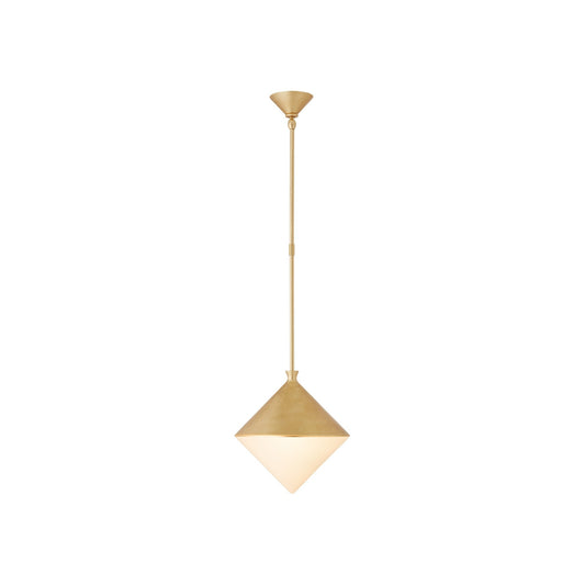 Sarnen Pendant with White Glass