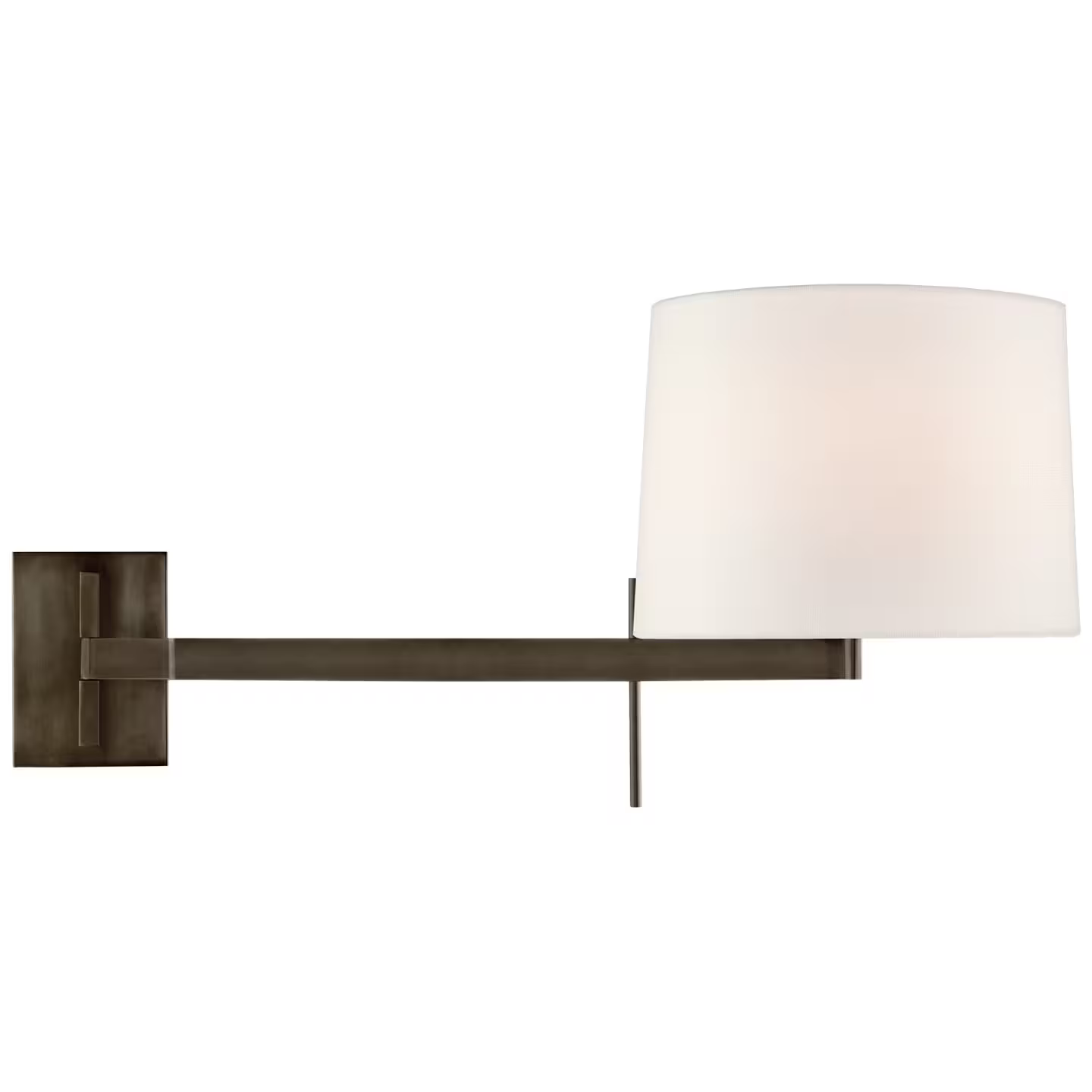 Sweep Medium Articulating Sconce with Linen Shade