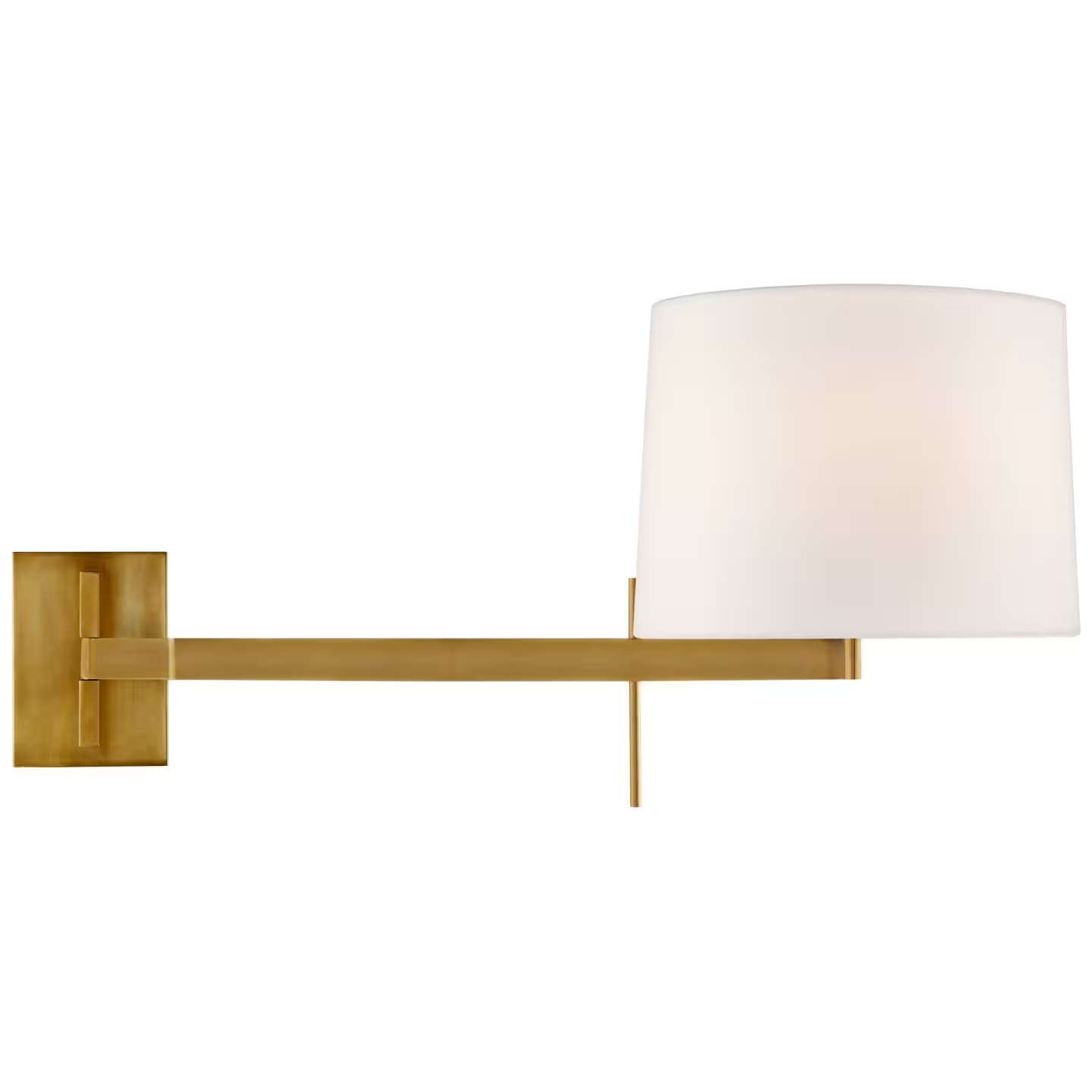 Sweep Medium Articulating Sconce with Linen Shade