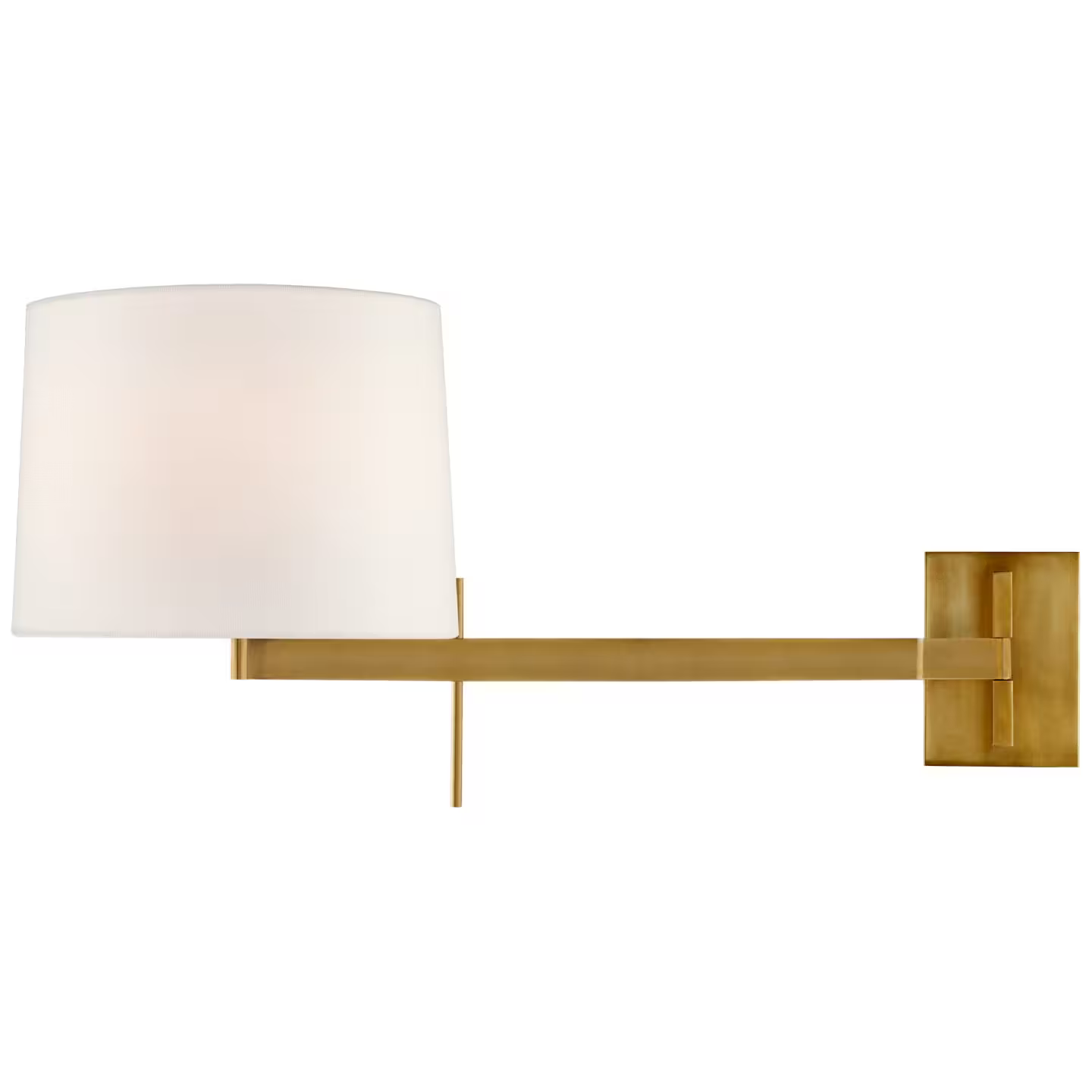 Sweep Medium Articulating Sconce with Linen Shade