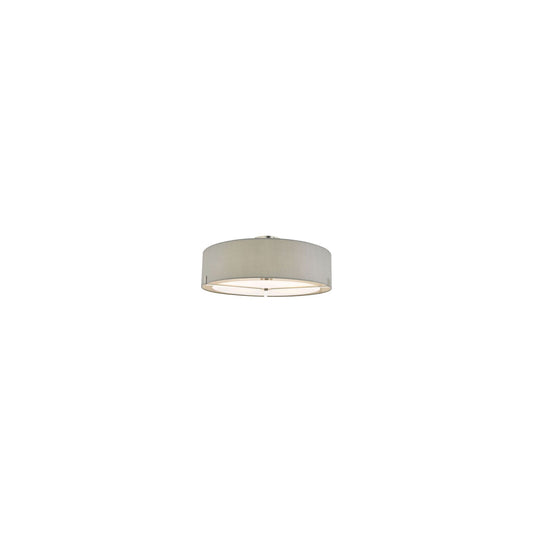 Santino 3-Light Semi Flush Satin Chrome with Grey Shade