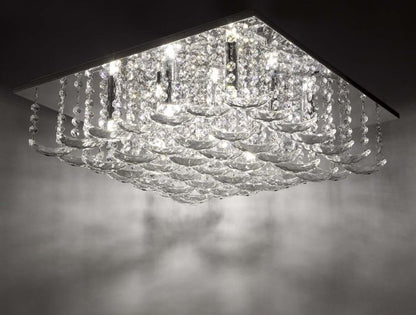 Dar Orella 9 Flush Ceiling Light