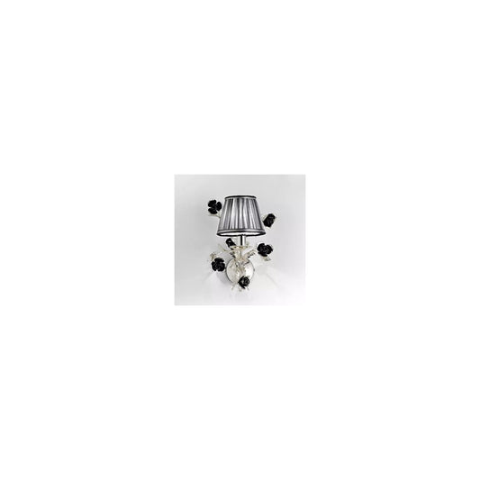 Paris Wall Light Chrome with Flower Detail