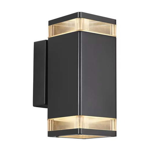 Elm Outdoor Up & Down Wall Light Black