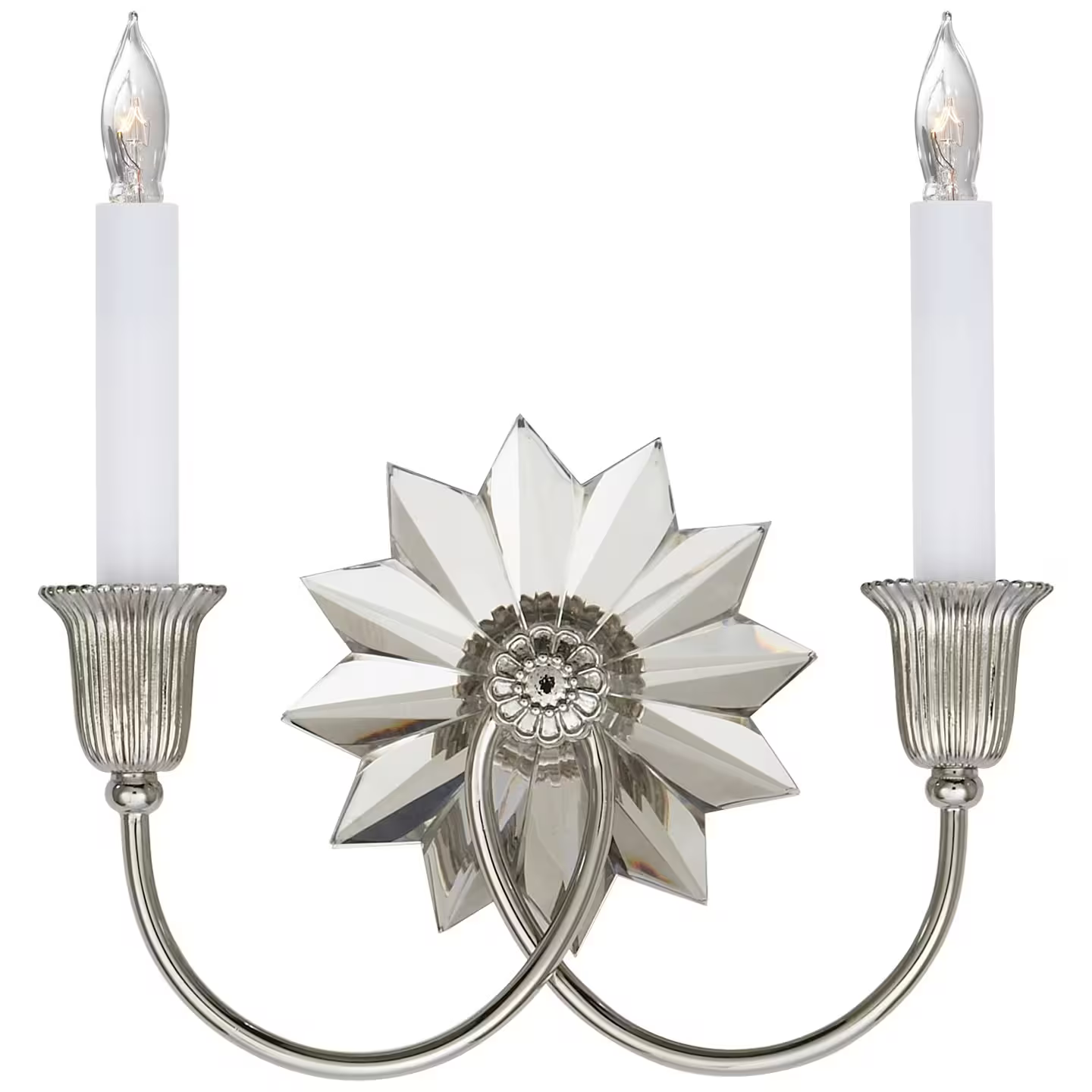Huntingdon Crystal Double Sconce