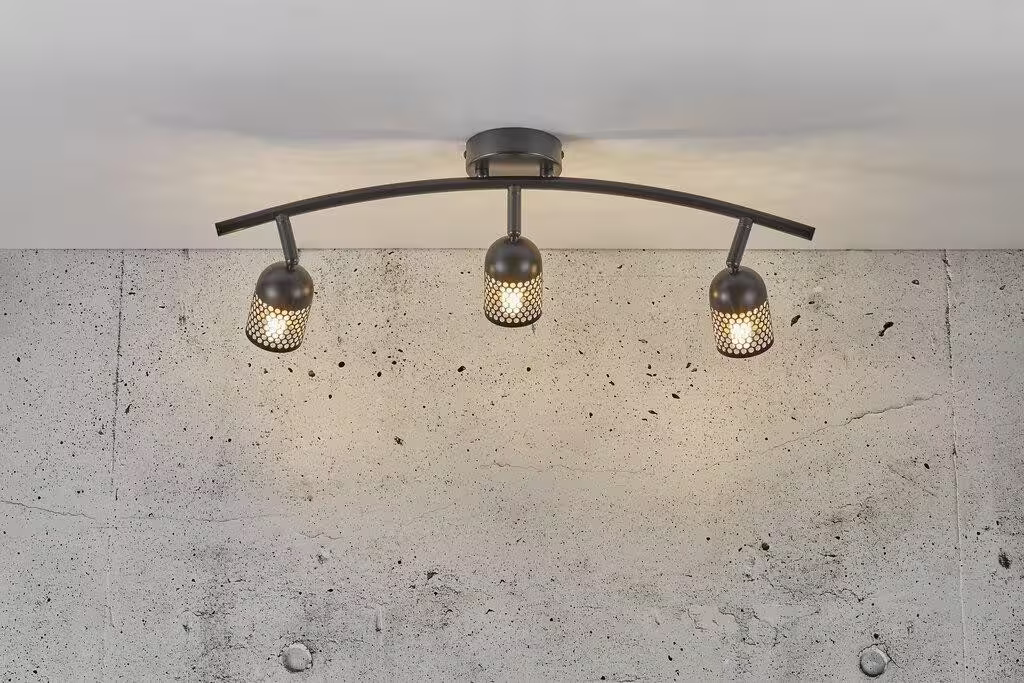 Alfred 3-Spot Ceiling Light Black