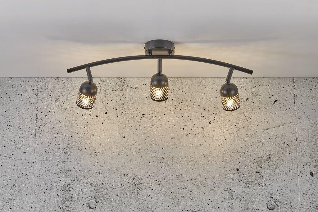 Alfred 3-Spot Ceiling Light Black