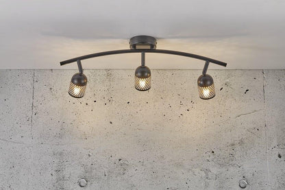Alfred 3-Spot Ceiling Light Black
