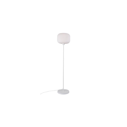 Milford Floor Lamp with Opal Glass Shade
