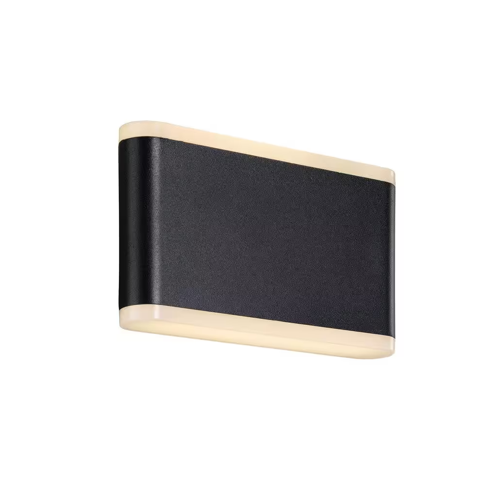 Akron 17 LED Outdoor Wall Light Black