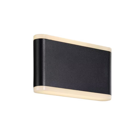 Akron 17 LED Outdoor Wall Light Black