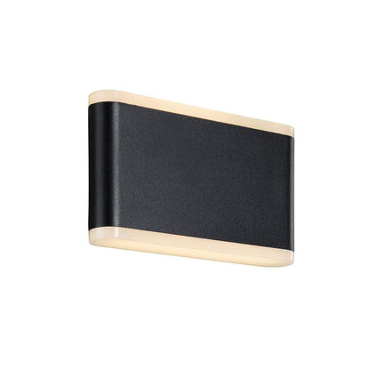 Akron 17 LED Outdoor Wall Light Black
