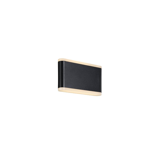 Akron 17 LED Outdoor Wall Light Black