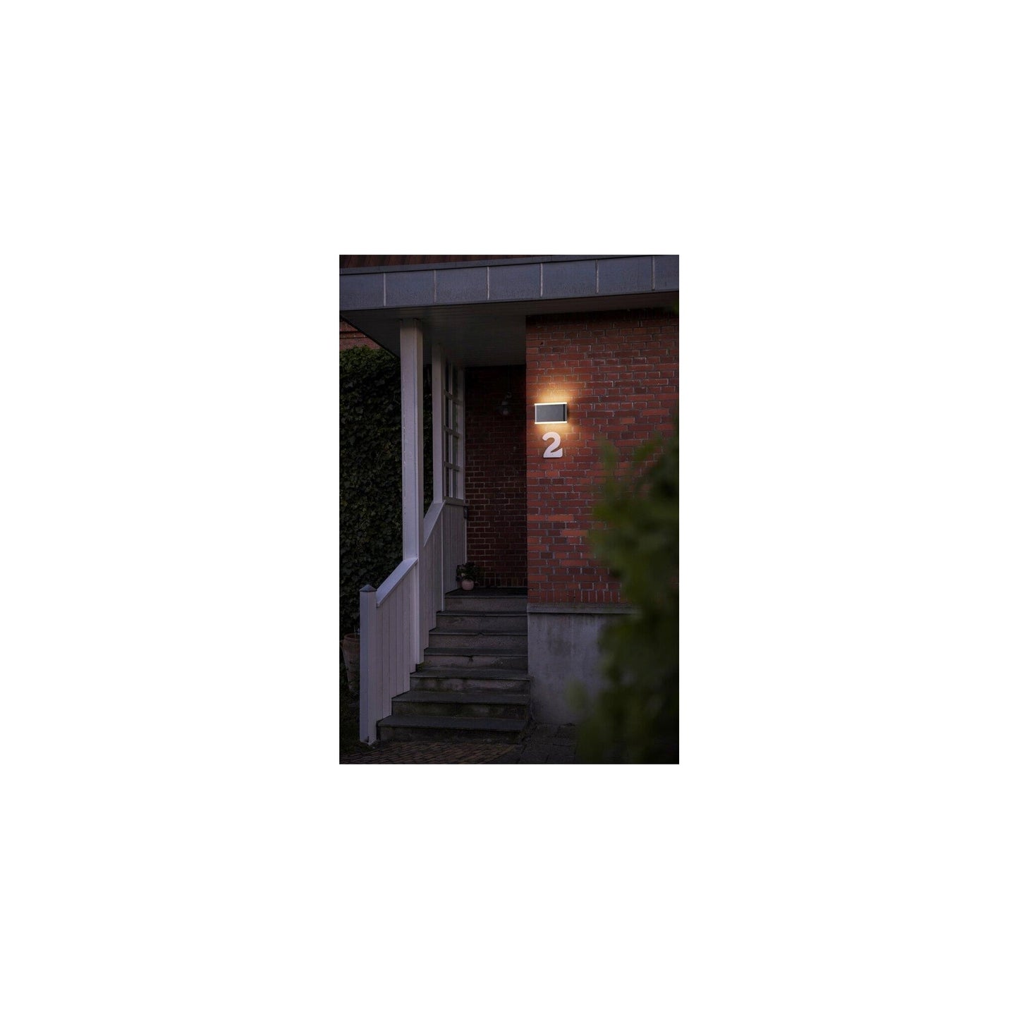 Akron 17 LED Outdoor Wall Light Black