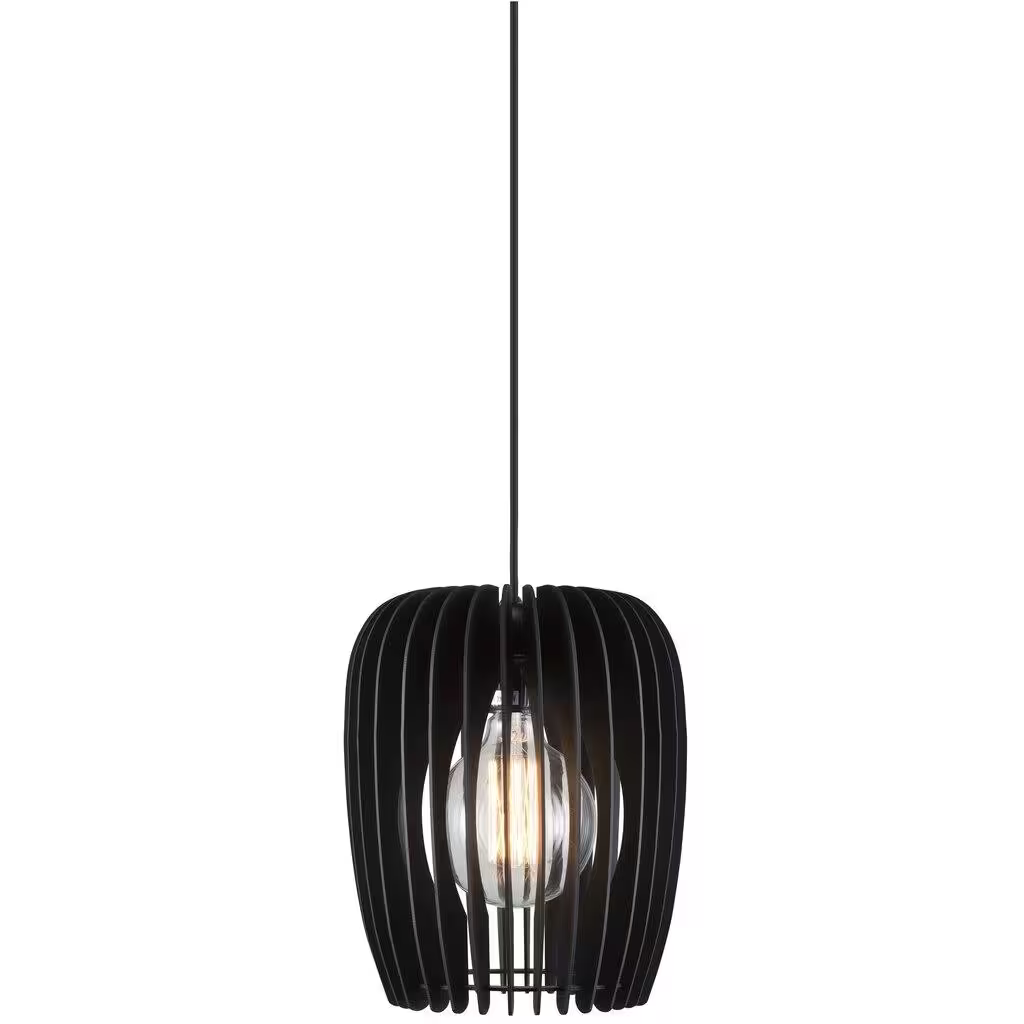 Tribeca 24 Wood Pendant Black