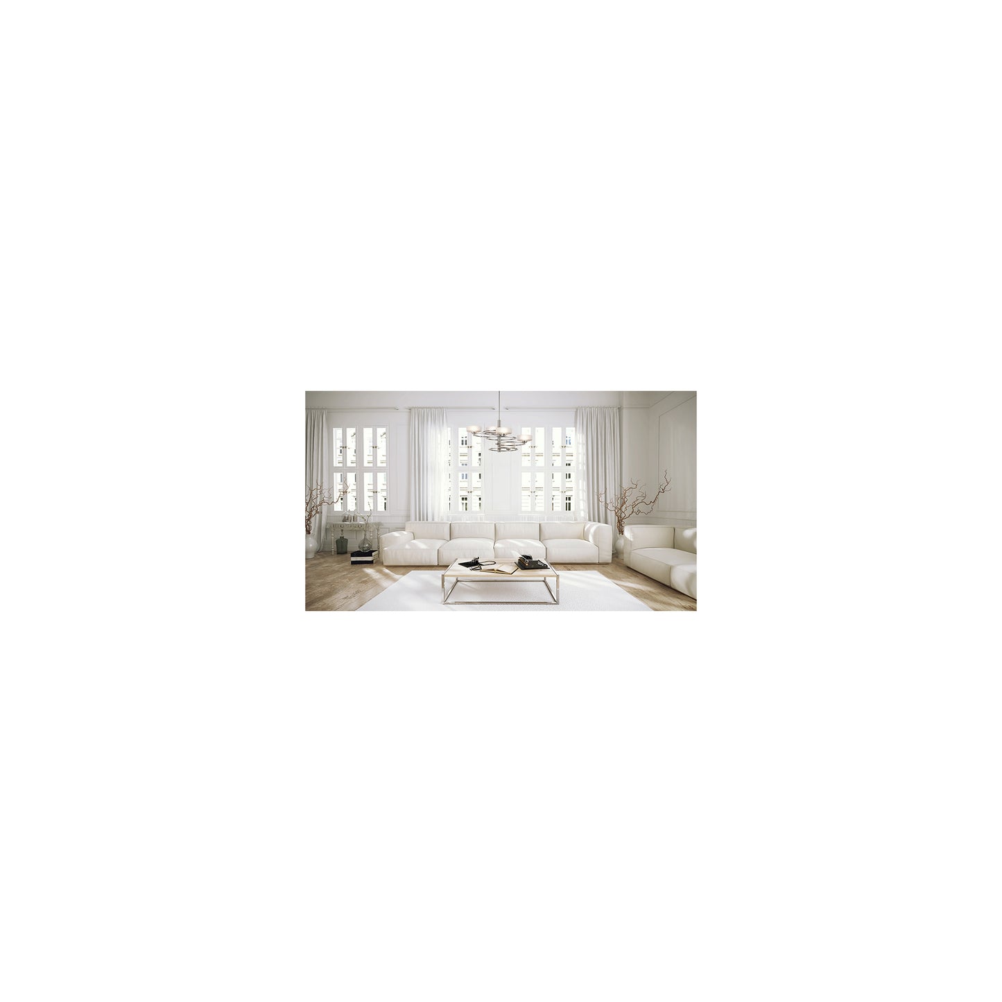 Aleeka 5-Light Chandelier Pewter