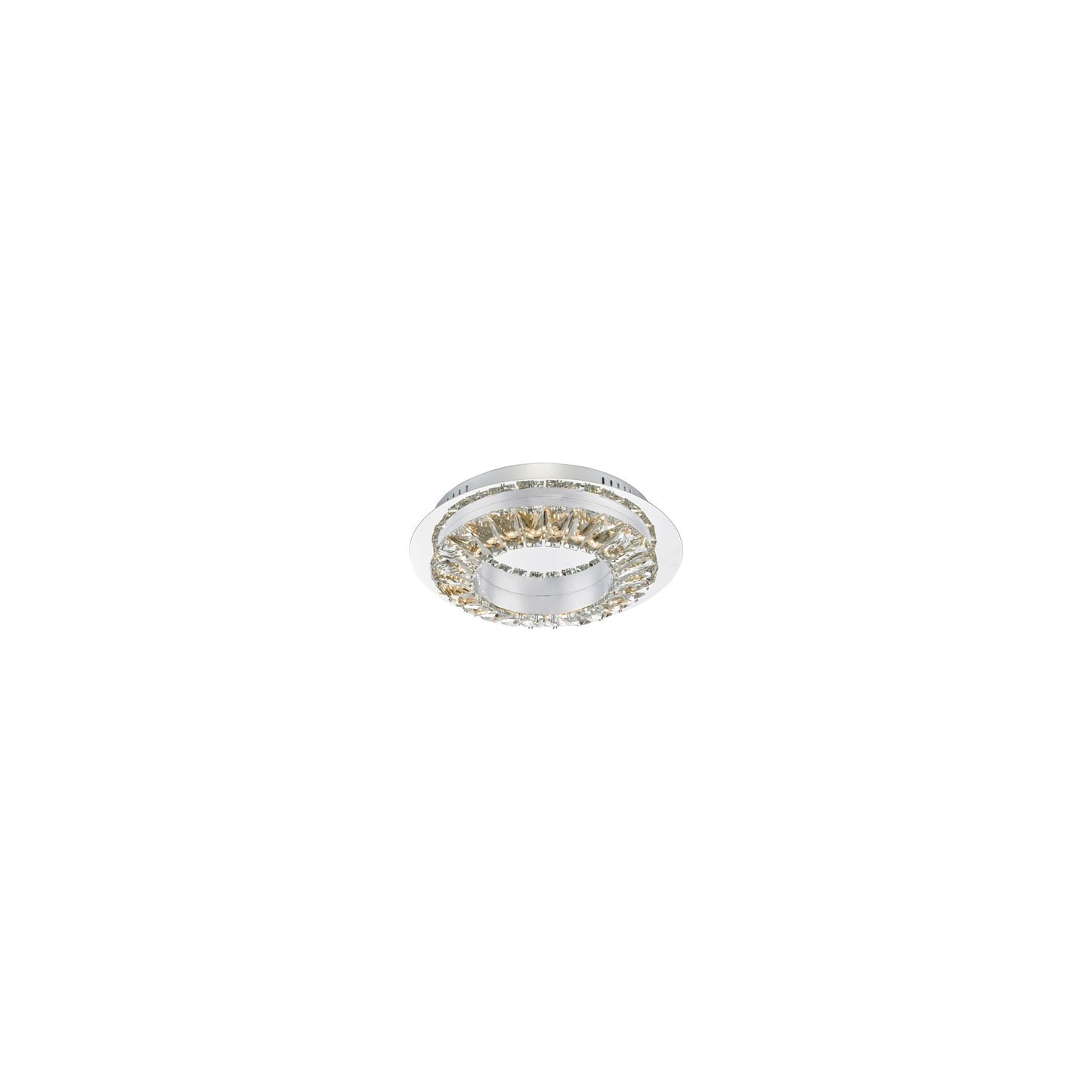 Altamura LED Flush Mount Stainless Steel & Crystal