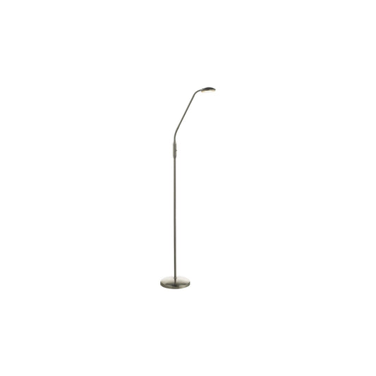 Aria LED Floor Lamp Satin Chrome