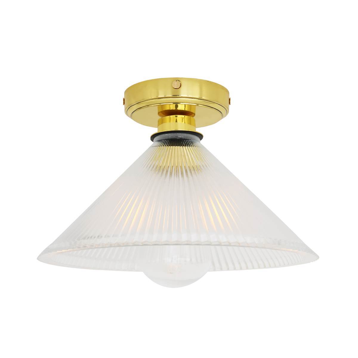 Beck Clear Glass Ceiling Light IP65