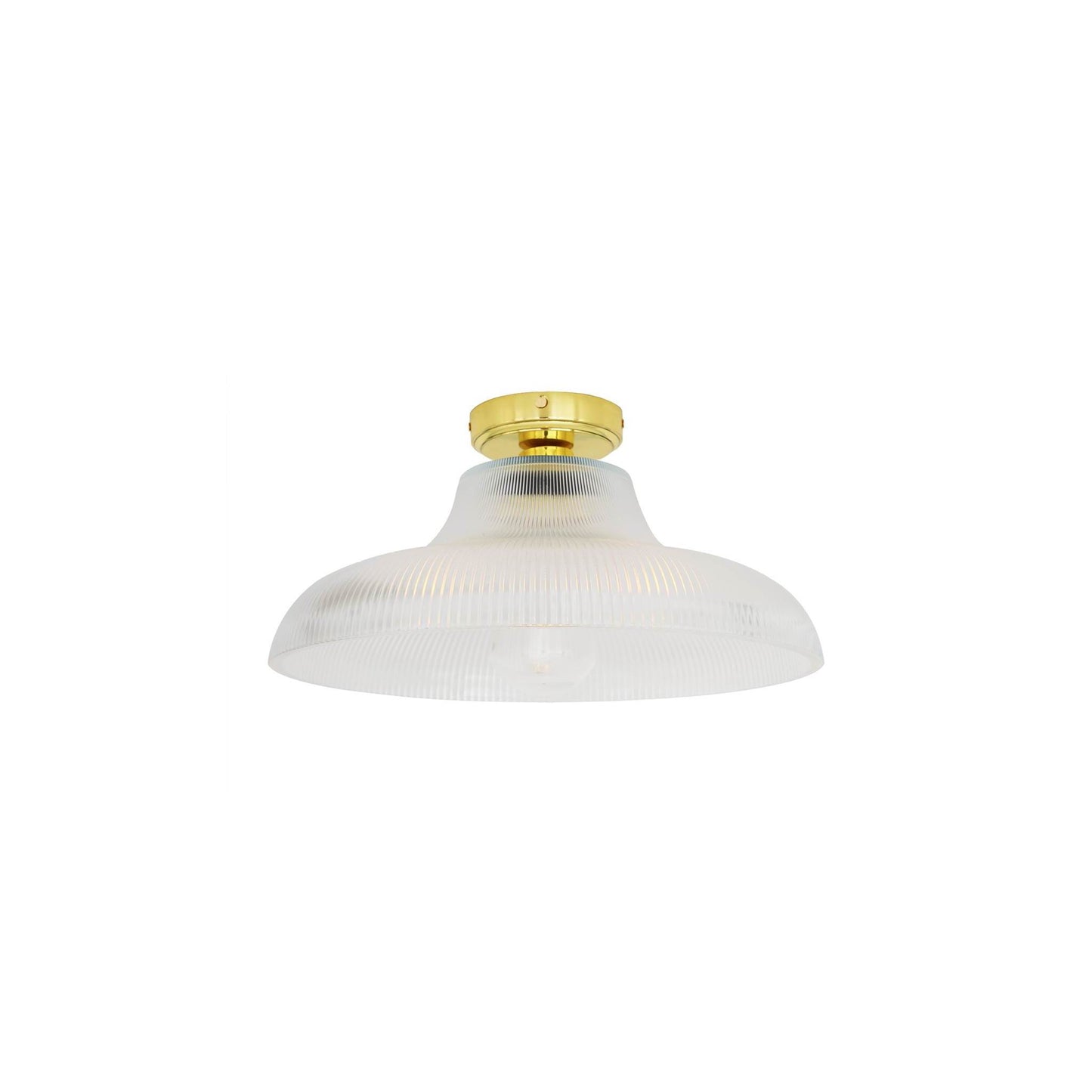 Aquarius Prismatic Glass Ceiling Light IP65
