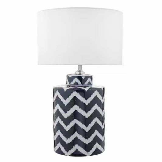 Caelan Table Lamp Blue & White