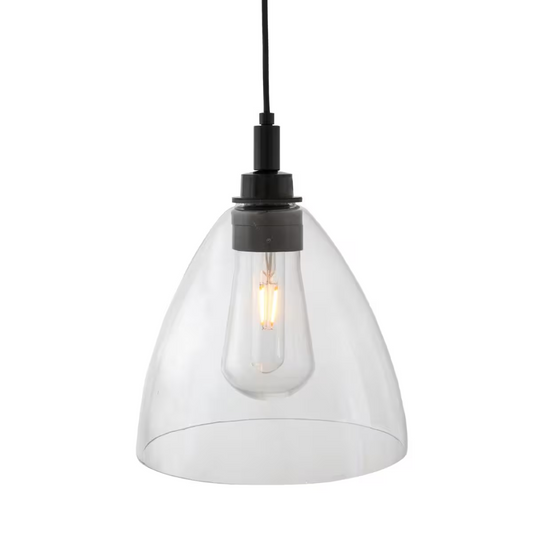 Caspian Clear Glass Pendant IP65
