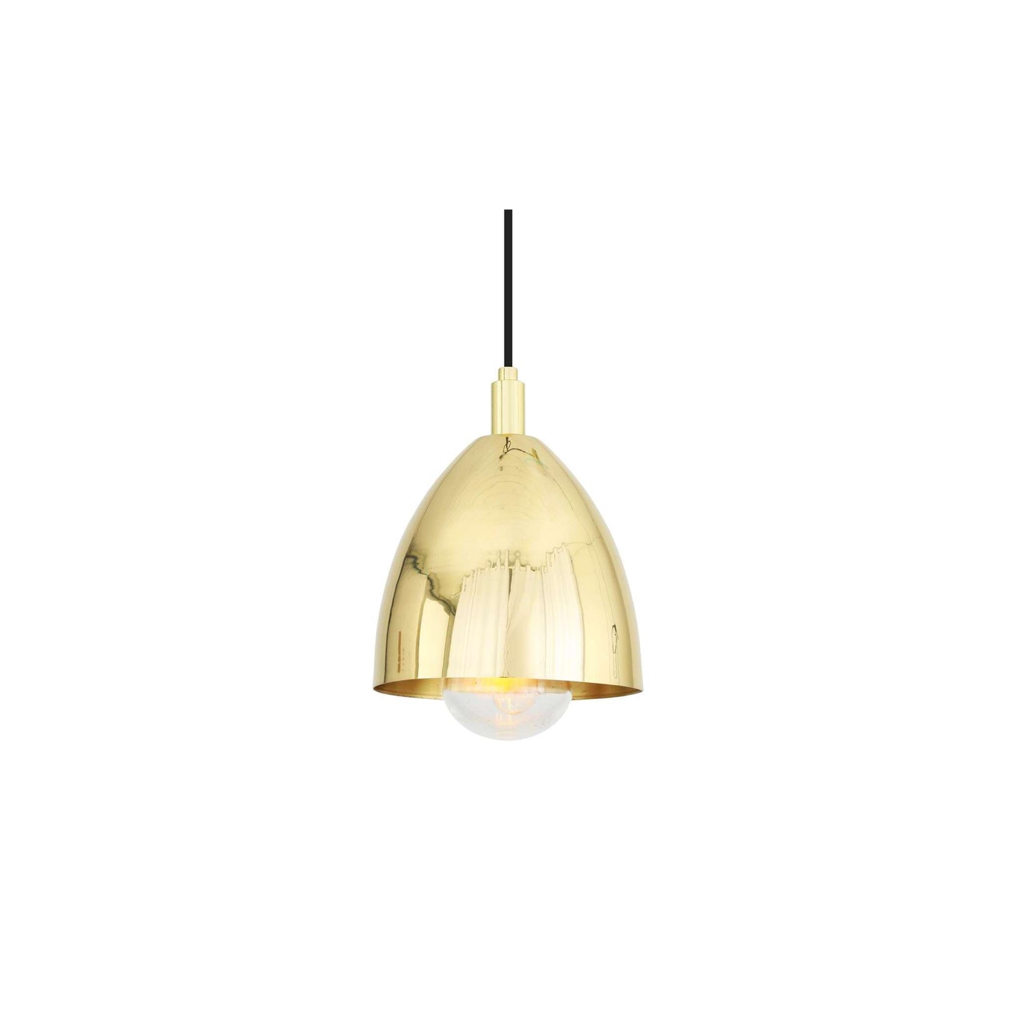 Jorah Brass Cone Pendant Light IP65