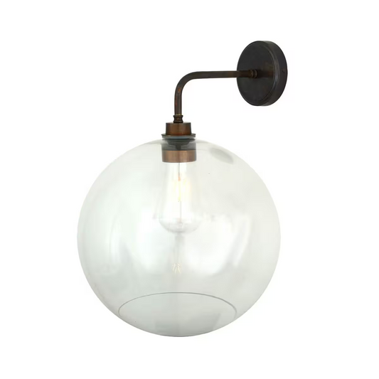 Leith Clear Glass Wall Light