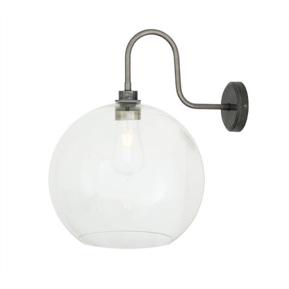 Leith Opal Glass Swan Neck Wall Light
