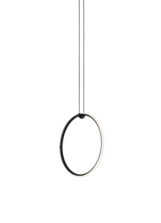 Arrangements Round Small LED Pendant Matt Black