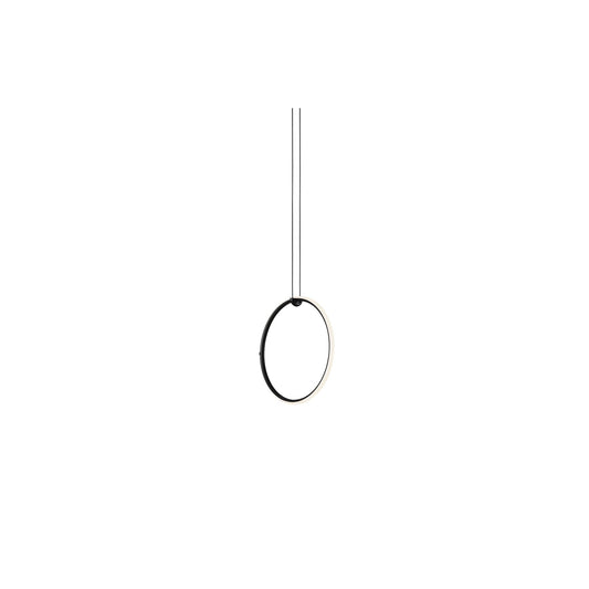 Arrangements Round Small LED Pendant Matt Black