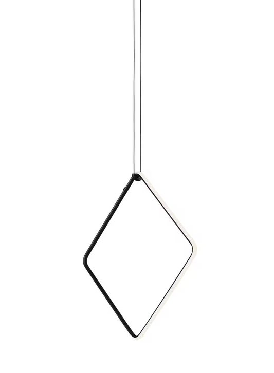 Arrangements Square Large LED Pendant Matt Black