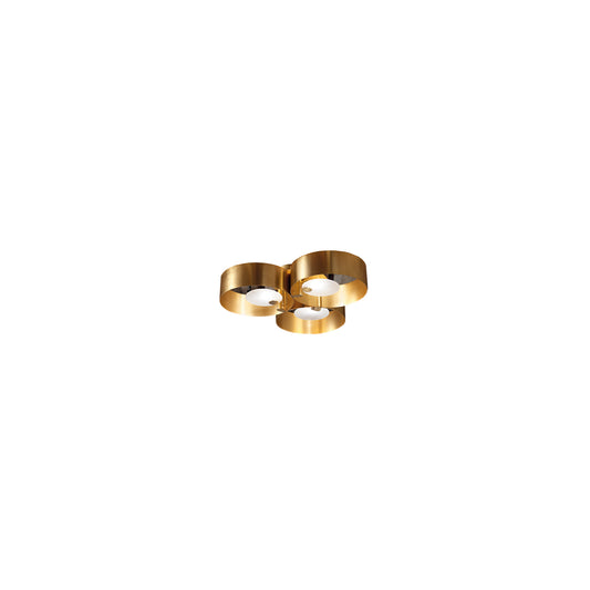 Sound PL3 G12 3-Light Ceiling Light Brushed Gold
