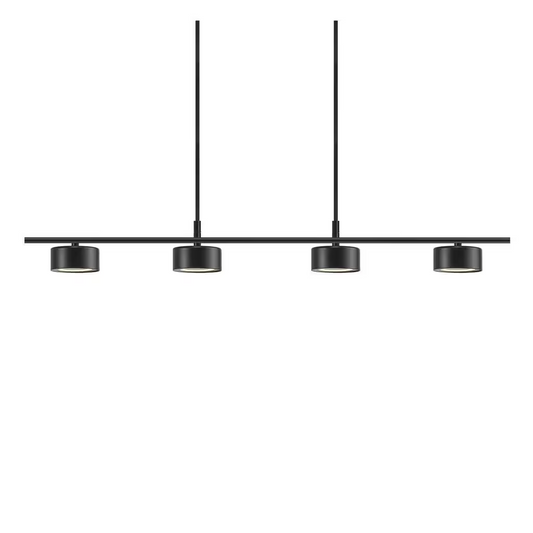 Clyde 4-Rail LED Pendant Black