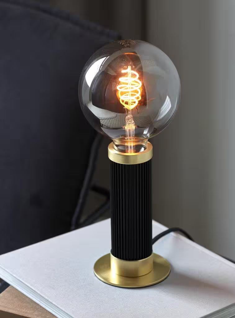 Galloway Table Lamp Black & Brass