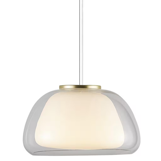 Jelly Single Pendant Clear & Opal White