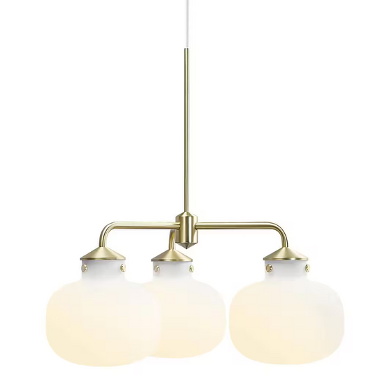 Raito 3-Arm Pendant Brass