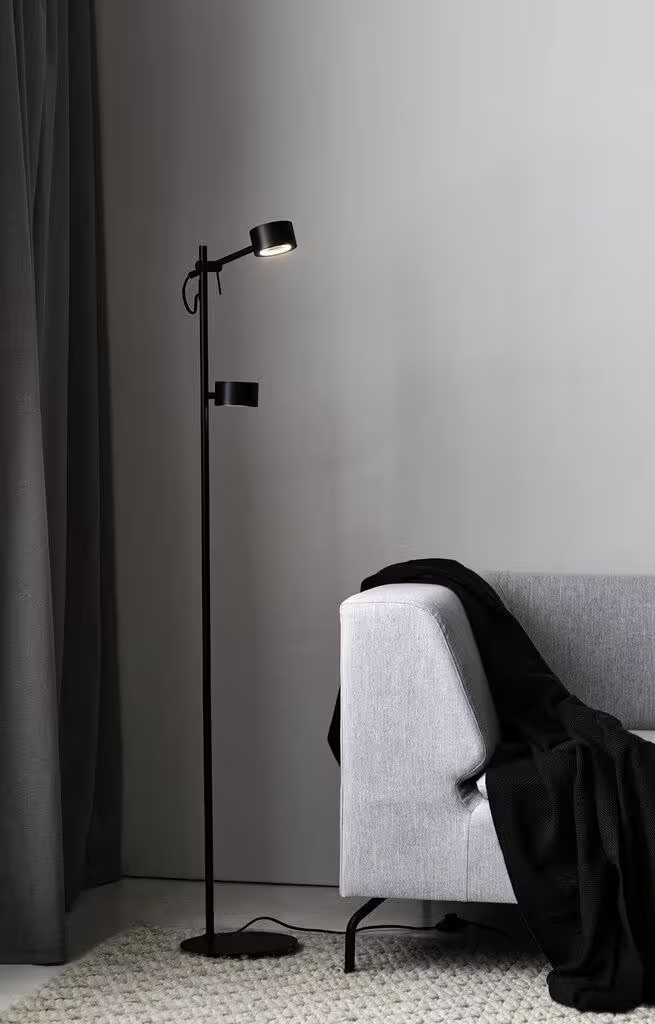 Clyde LED Floor Lamp Black
