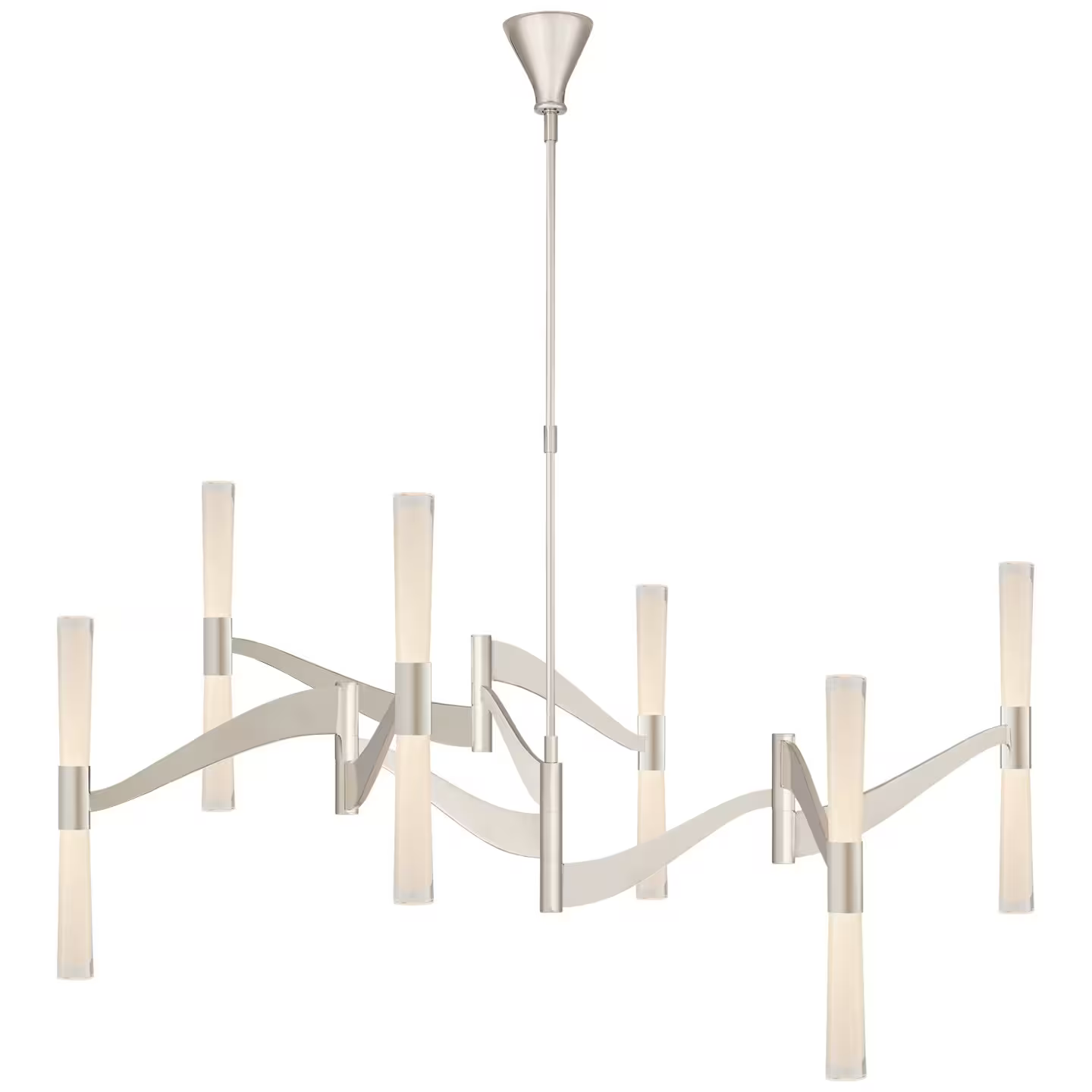 Brenta Chandelier with White Glass