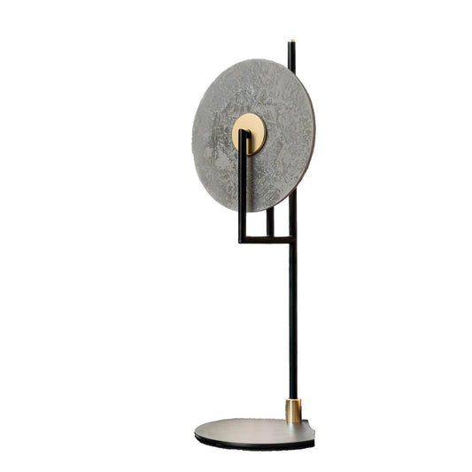 Erto Table Lamp Matt Black with Brass Details