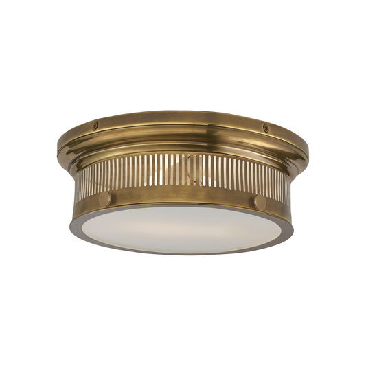 Alderly Flush Mount with White Glass