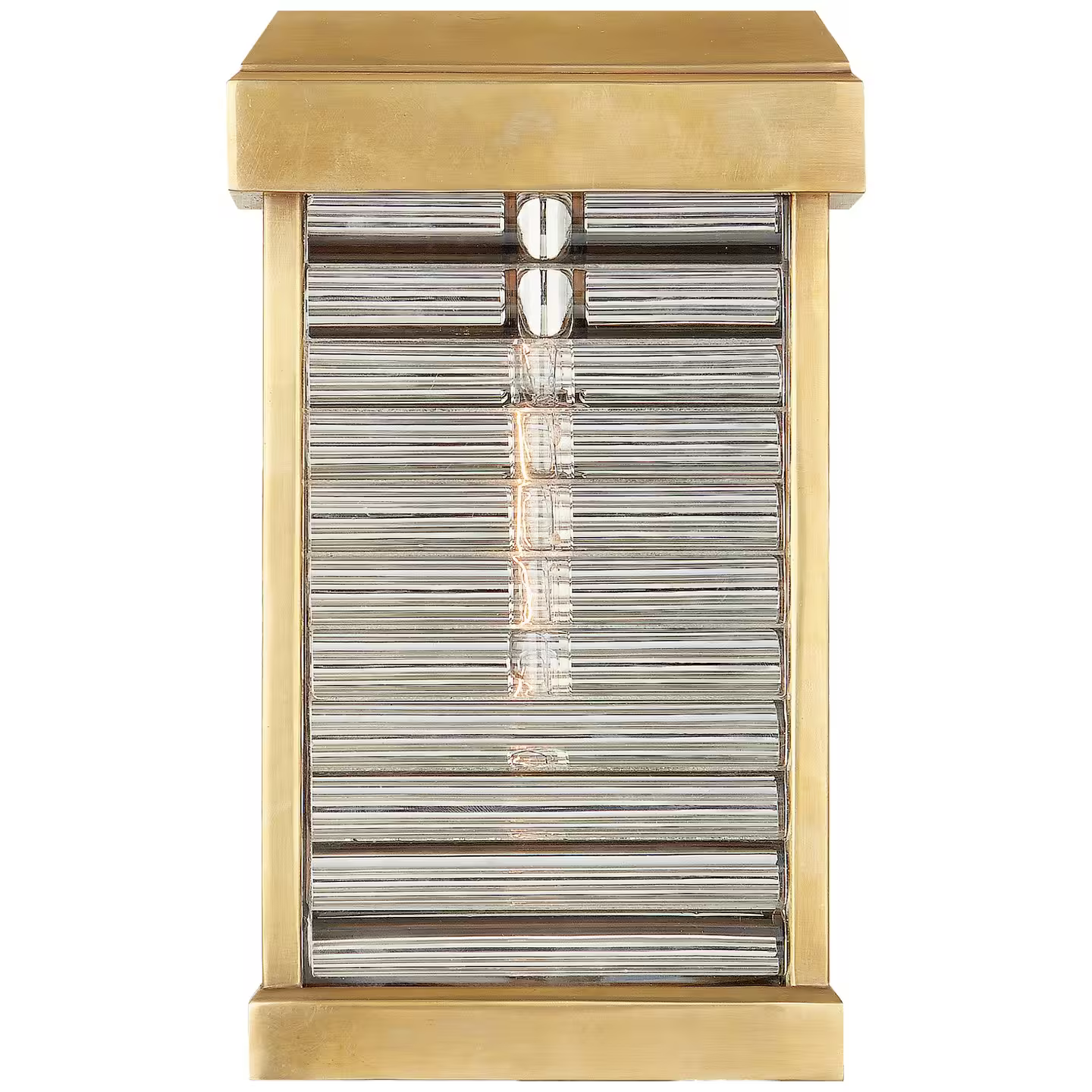 Dunmore Small Curved Glass Louver Sconce